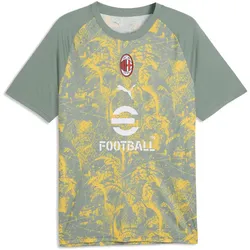 Puma, Herren, Fussballtrikot, Prematch-Trikot AC Milan (L), Grün, Gelb