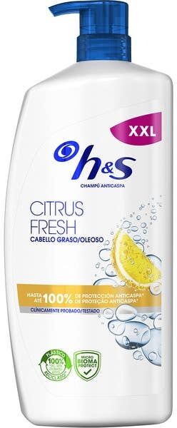Head & Shoulders Citrus Fresh Champú Anticaspa Grasos 1000 ml