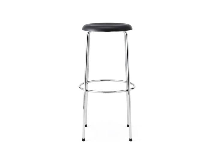 Lammhults Taburett Barhocker Schwarz-Chrom, 78 cm