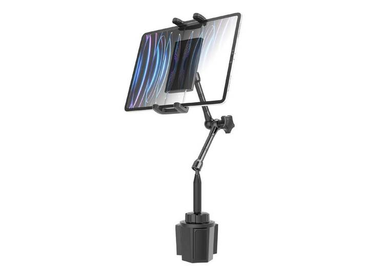 LuxusKollektion Tablet-Halterung Tablethalter Auto Becherhalter 360° Metallarm 4,7-13 Zoll