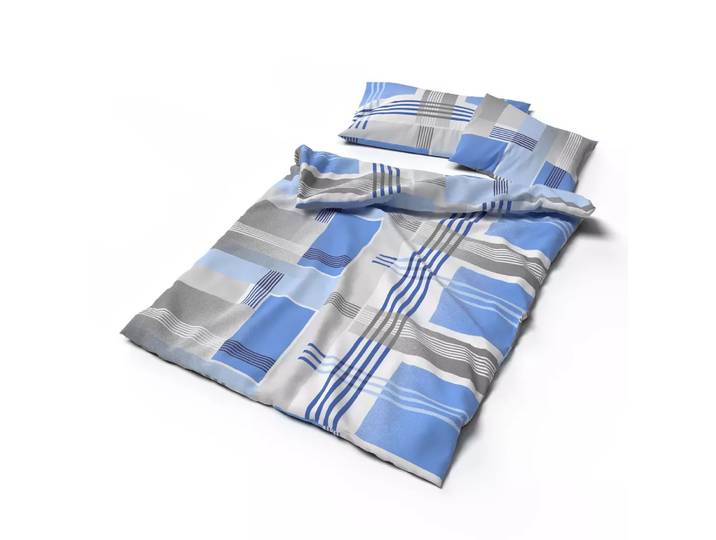 Lotus Bettwaren - Lotus Bettwäsche Jersey Jeffrey, Jeffrey Jersey Bettwäsche, 160 x 240 cm, Multicolor