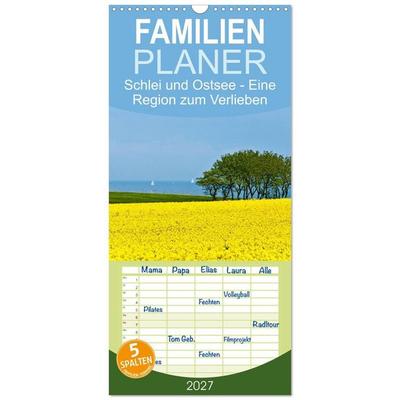 Familienplaner 2027 - Schlei und Ostsee - Eine Region zum Verlieben mit 5 Spalten (Wandkalender, 21 x 45 cm) CALVENDO