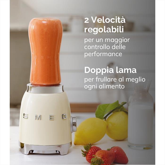 SMEG Frullatore Compatto 50's Style- Pbf01creu-panna
