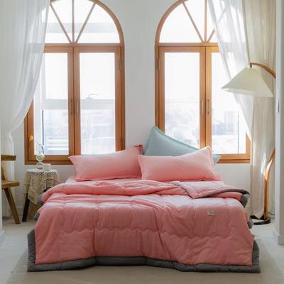 Inspired Finds 2025 Japanese Polyester Cotton Quilted Summer Quilt Lightweight & Skin Friendly pink 43.31x59.06in