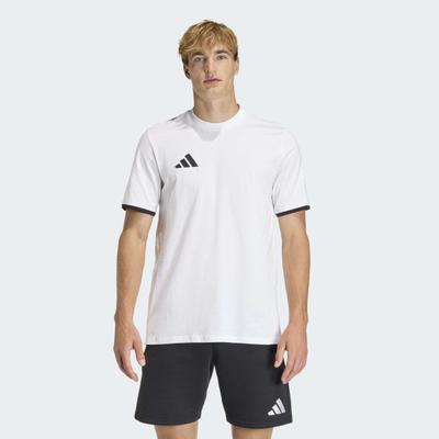Trainingsshirt ADIDAS PERFORMANCE "ENTRADA26", Herren, Gr. XL, weiß, schwarz, Obermaterial: 100% Baumwolle, Rundhals, Shirts, für Fußball und Freizeit, sportlicher Stil, Single Jersey Material