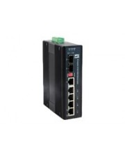 LevelOne Switch unmanaged 4 x 10/100 + 1 x Gigabit SFP + 1 x Kombi-Gigabit-SFP an DIN-Schiene montierbar Gleichstrom (55506207)