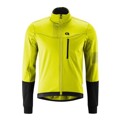 Fahrradjacke GONSO "Valaff", Herren, Gr. L, gelb, 100% Polyester, Jacken Fahrradjacke, Herren Softshell-Jacke, Windjacke atmungsaktiv und wasserabweisend
