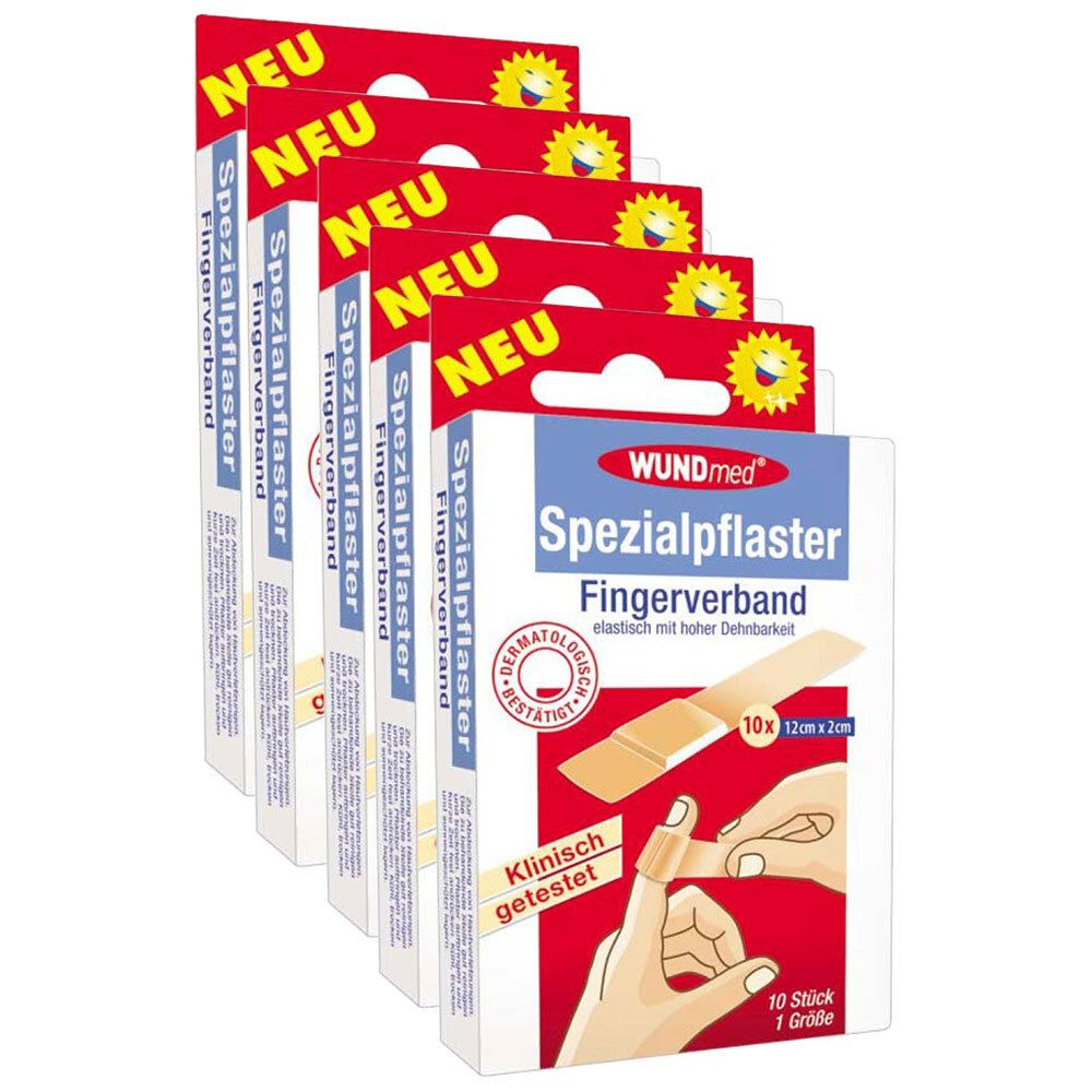 Fingerverband Spezialpflaster 2x12 cm 5x 5x10 St Pflaster