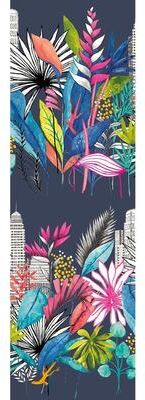 OhPopsi Sierra Indigo Urban Tropic Wallpaper