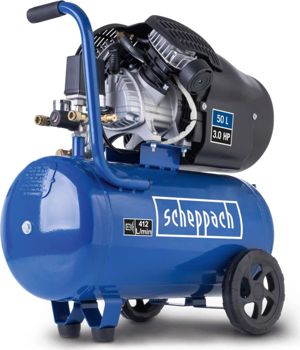 SCHEPPACH Zweikolben-Ölkompressor 50 l, 10 bar, HC 53 DC