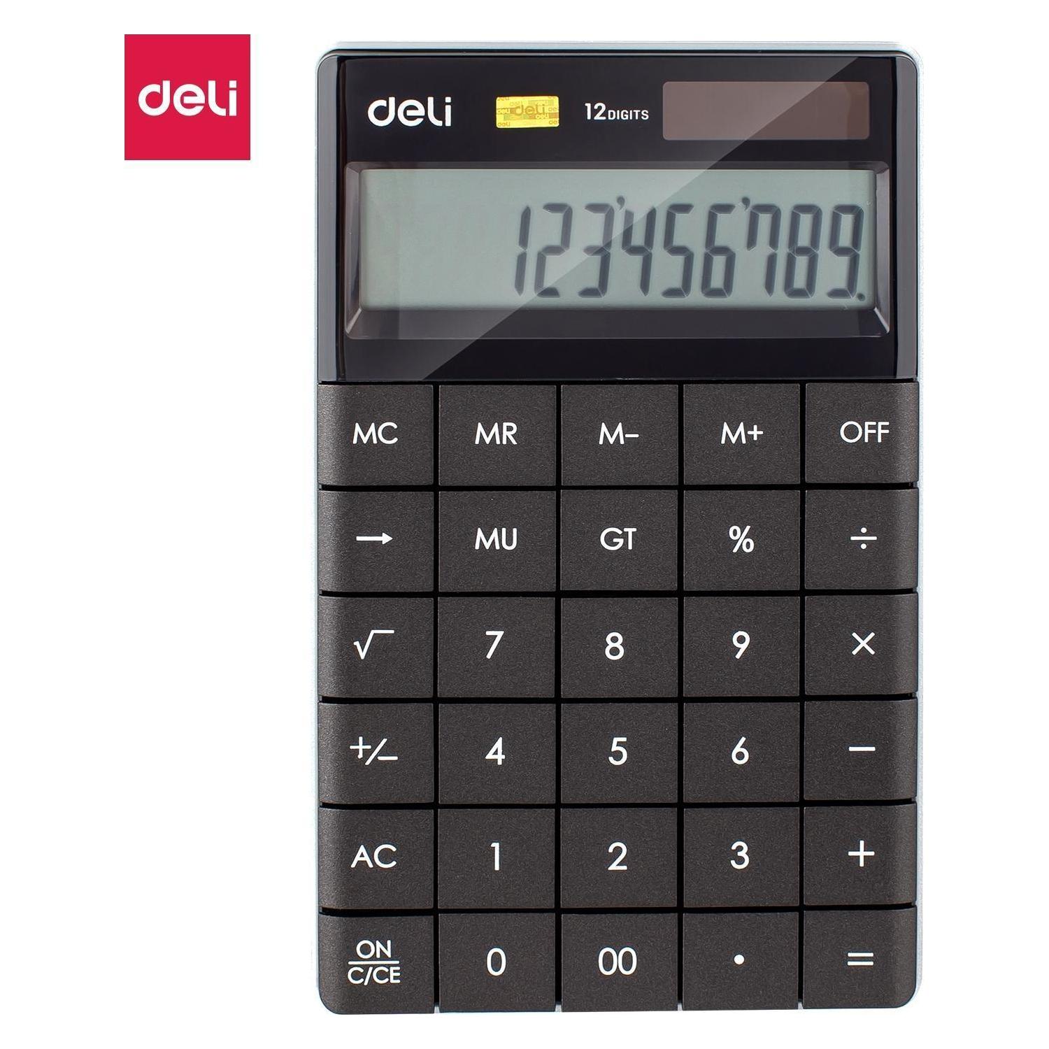 Deli Calculator CALCULATOR 1589P Black (Batteriebetrieb) (1589P)