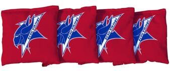 Skip's Garage Elizabeth City State Vikings Red Cornhole Bags