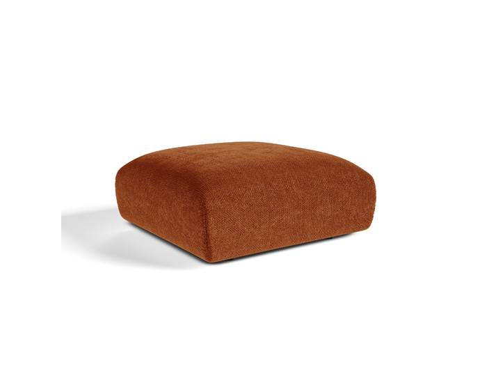 Pouf En Velours Chenillé Terracotta Nooma