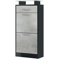 SCHUHSCHRANK Loret Front in Beton Oxid Optik