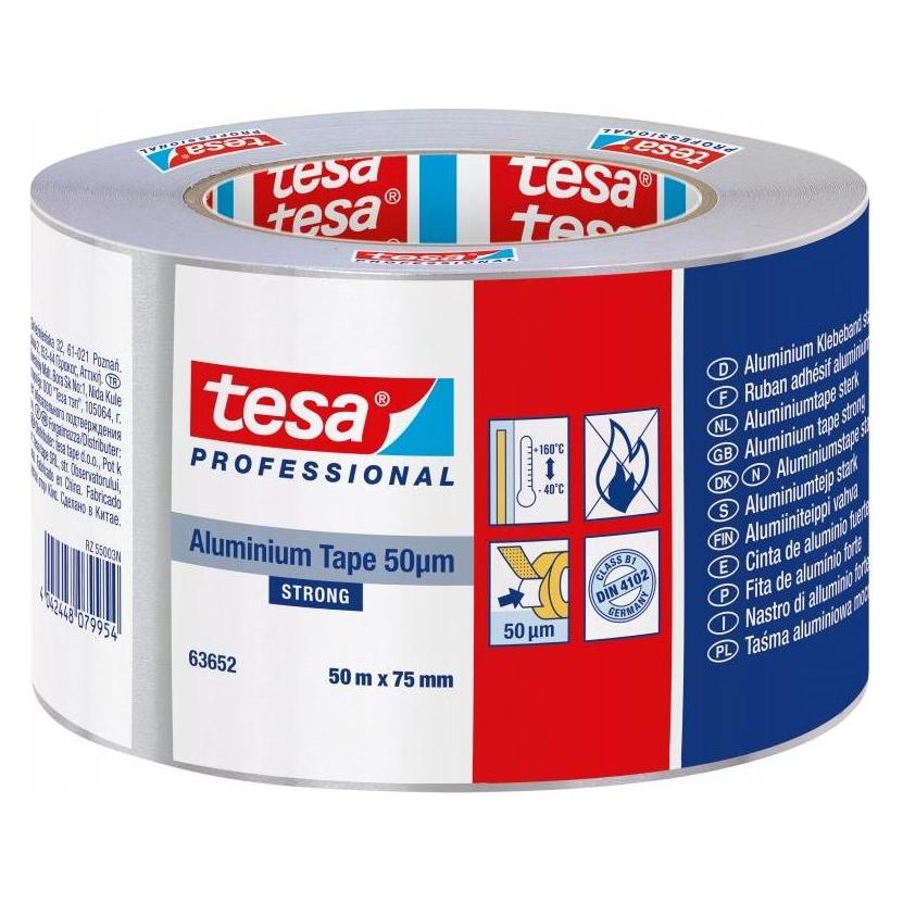 tesa 50565 50 mx75 mm Streifen Aluminium-farblos (75 mm) (24448820)
