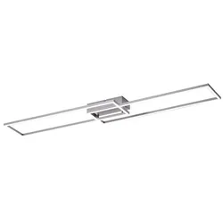 JUST LIGHT. LED-Deckenleuchte IVEN Alu, Eisen, Stahl & Metall Silber