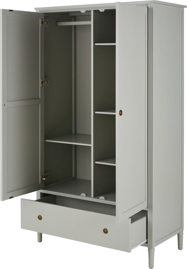 Maisons du Monde Armoire gris clair, L104 cm Gris 104x190x50cm