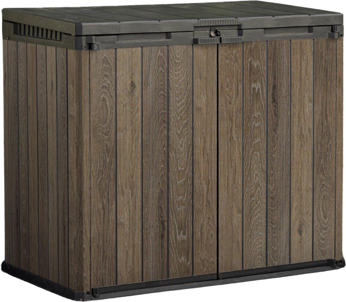 Garten-Aufbewahrungsschrank Keter SIO DARWIN 1 150 L - braun / Walnuss