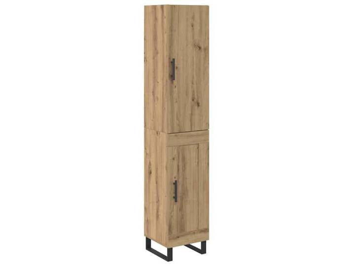 Black Friday Haut Armoire/Cabine cuisine Vidaxl Placard Chêne artisanal - 34 5x34x180 cm Vidaxl pour Couloir Chambre bureau -
