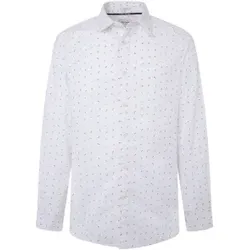Pepe Jeans für Herren. PM308718 Meir Hemd weiß (S), Lässig, Langarm, Bio-Baumwolle, Nachhaltig