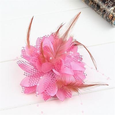 feder braut haarnadel headwear hochzeit tanz haarschmuck kopf blume handgelenk tragen blume diy kopf blume