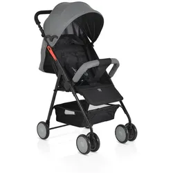 Moni Kinderwagen, Buggy Capri klappbar, Sicherheitsgurt, Rückenlehne verstellbar grau