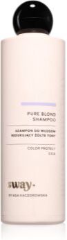 beBIO SWAY Pure Blond champô contra tons amarelos 300 ml. SWAY Pure Blond