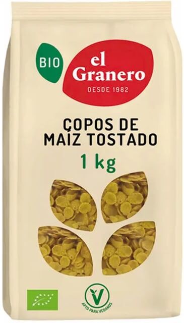 El Granero Integral Flocos De Milho Tostado Bio 1 Kg