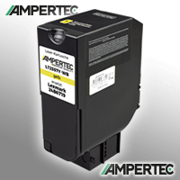 Ampertec Kompatibler Toner ersetzt Lexmark 24B6719 yellow