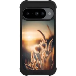 Nivocase Hülle für Google Pixel 10 Stossfeste Handyhülle NIVOmax Case Schwarz Natur Sonne Pampasgras (Google Pixel 10), Smartphone Hülle, Schwarz