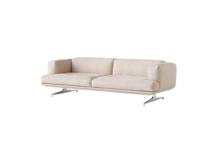 &Tradition Inland AV23 3-Sitzer Sofa Clay 0011-polished Aluminium