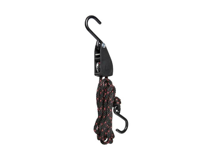 Meister + Co Flaschenzug 5m/PES-Seil 6mm schwarz