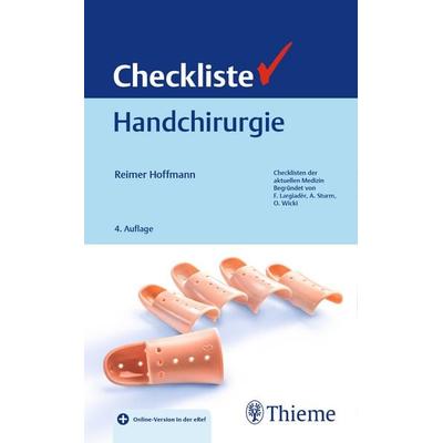 Checkliste Handchirurgie, Set von Reimer Hoffmann, Thieme, 978-3-13-102424-4