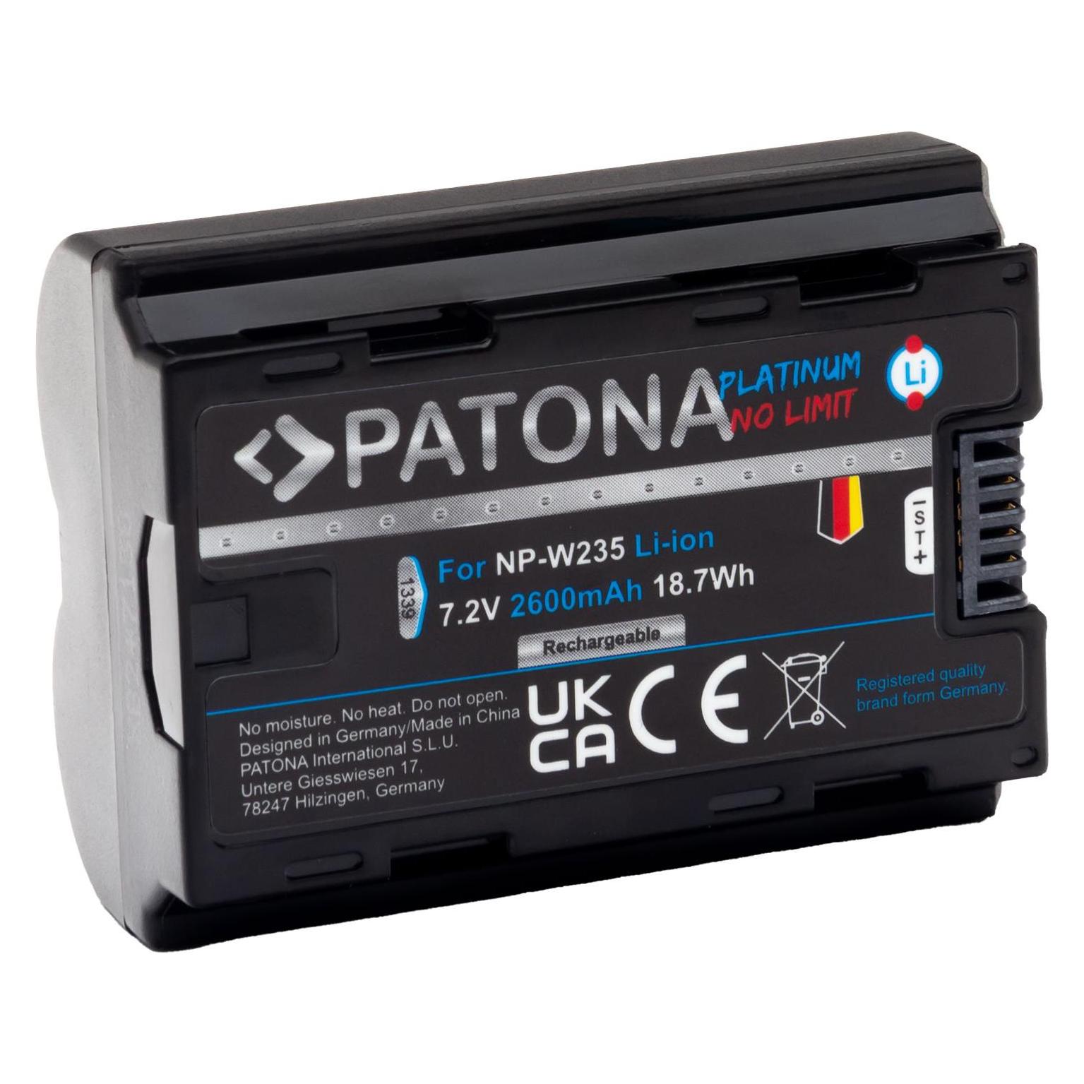 Patona Platinum Akku f. Fuji NP-W235 (Kamera Akku) (1339)