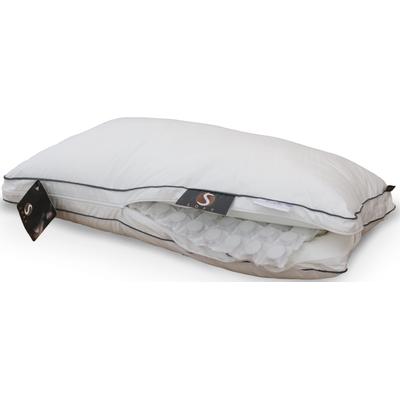Nackenstützkissen STENDEBACH "S-Loft Spring, Allergiker geeignet (Hausstauballergiker)", beige (champagner), B:80cm H:21cm L:40cm, Bezug: 100% Baumwolle. Füllung: 100% Polyester, Kopfkissen, unterschiedlich dicke Kissen-Lagen
