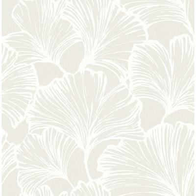 A-Street Prints Kyoto Dove Ginkgo Leaf Wallpaper