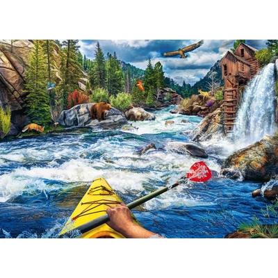 Erwachsenenpuzzle 1000 Teile - Wildwasser Rafting