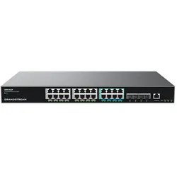 Grandstream Switch GWN7822P (24 Ports), Netzwerk Switch, Schwarz
