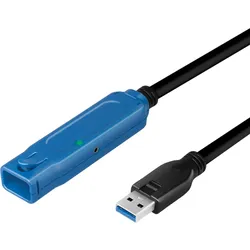 LogiLink USB A - A (USB-A), Dockingstation + USB Hub, Schwarz