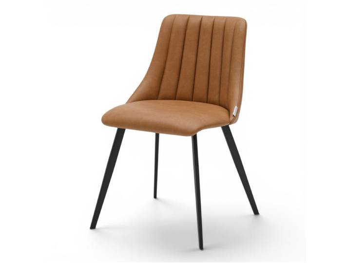 Chaise d'intérieur MILAN - Similicuir Marron