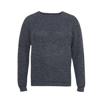 Strickpullover BLEND "Strickjacke BHBPullover", Herren, Gr. 4XL, blau (marineblaus), Obermaterial: 100% Baumwolle CO., Strickjacken Strickpullover