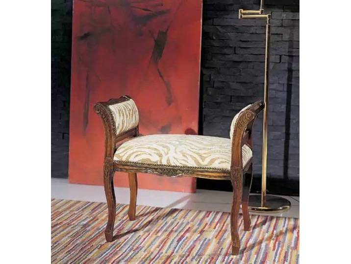 JVmoebel Sitzbank Elegante Designerbank aus Textil und Holz in bunten Farben (1-St), Made in Europa
