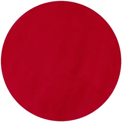 TEPPICH Kurzflor Waschbar LECH in Rot, einfarbig, Ø 200 cm