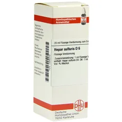 Hepar Sulfuris D 6 Dilution 20 ml