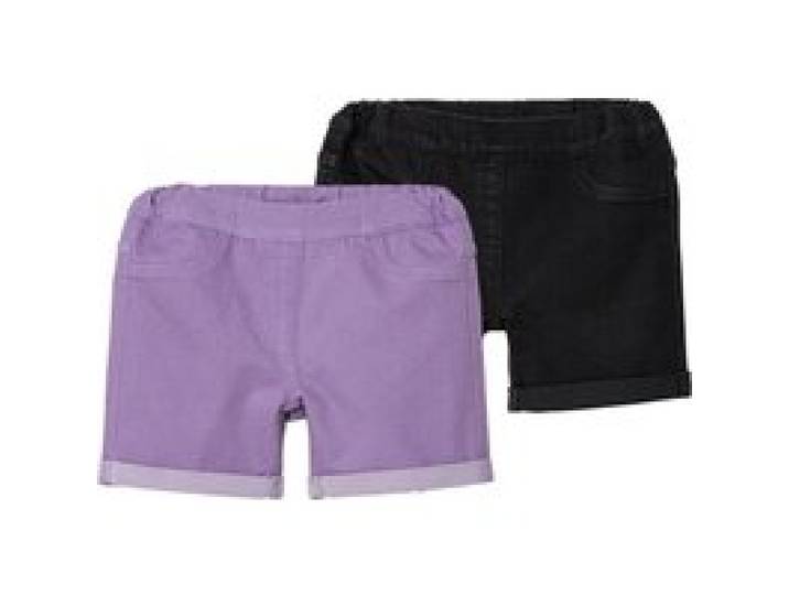 LUPILU® Set de 2 short enfant (lilas/noir)