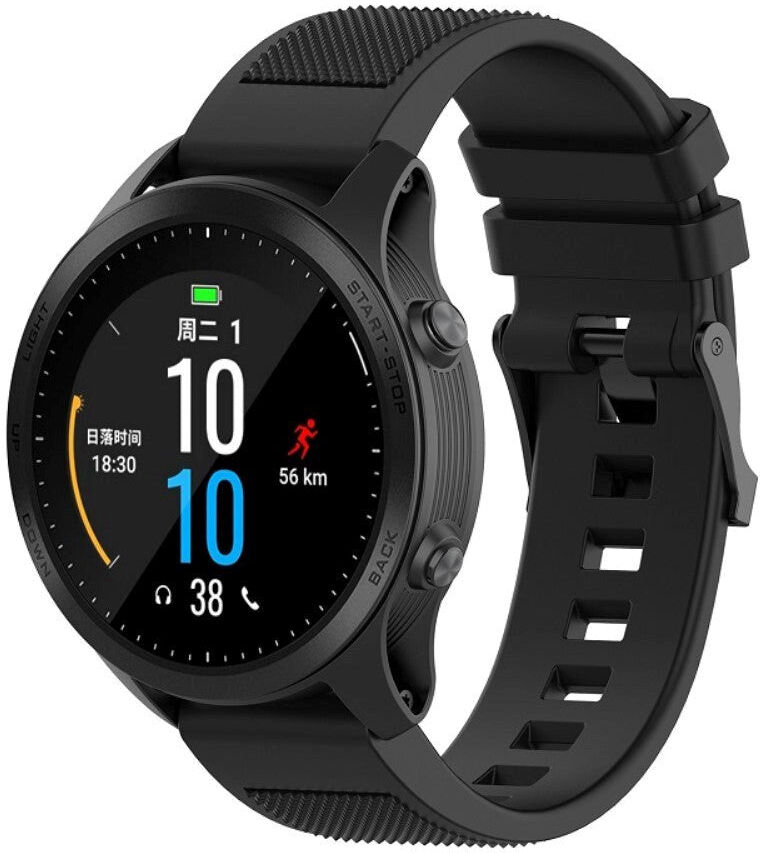 INCOVER Universal Garmin Riflet Silikone 22mm QuickFit Rem - Sort