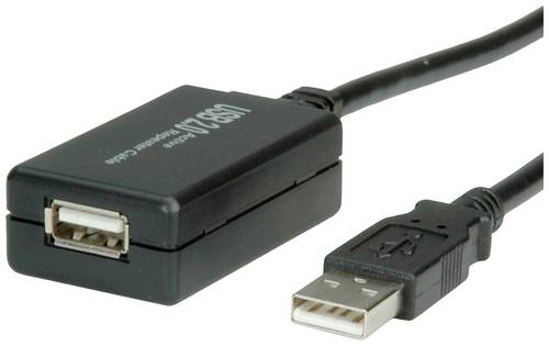 Value USB-Kabel 12.00 m Schwarz 12.99.1110