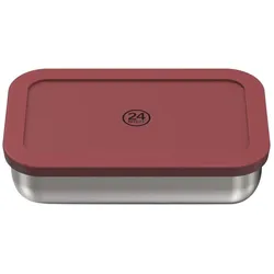 24 Bottles Lunchbox Country Red 700 ml, Lunchbox, Rot, Silber