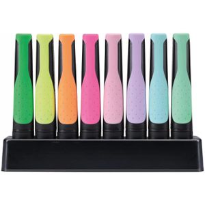 Stabilo Textmarker Green Boss Pastel, 8 Stück, Strichbreite 2 - 5mm, Tischset, farbig sortiert