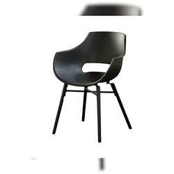 KAWOLA Stuhl ZAJA Esszimmerstuhl Kunststoff schwarz